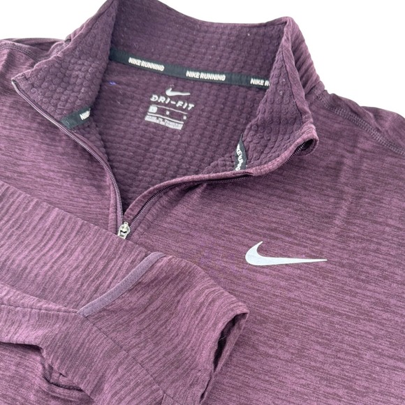 Nike Other - Nike 1/2 Zip Running Top Mens Large Purple Dri-FIT Heathered Performance Outdoor